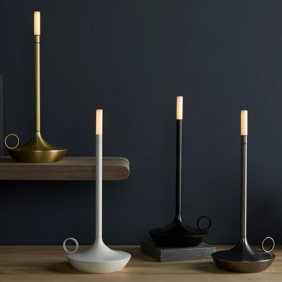 Lampe de table Métal WICK-GRAYPANTS- Rechargeable Table Light, USB-C - Algomasparis shop 